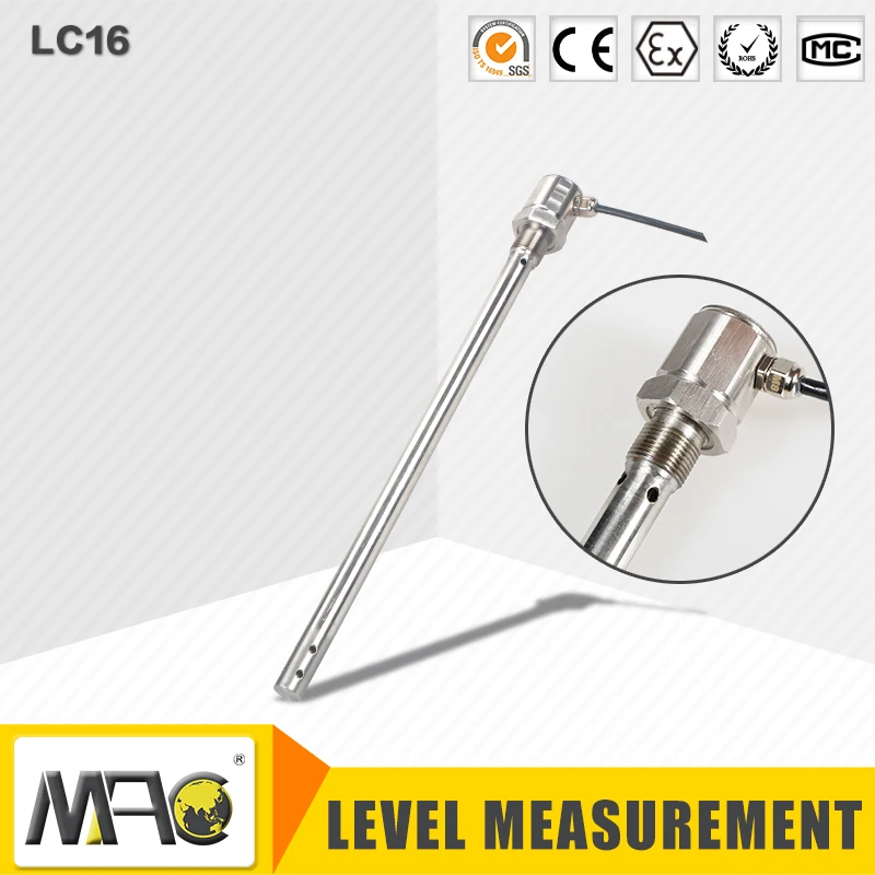 Емкостный цифровой датчик уровня резервуара воды Macsensor 4-20 мА