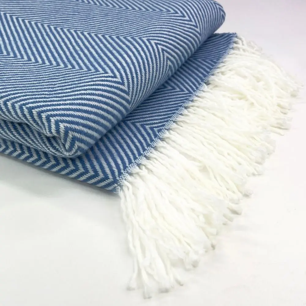 100% Baby Alpaca Wool Lightweight Herringbone Weave Throw Blanket Softer and Warmer than Wool Gentle on Skin Throw Blanket