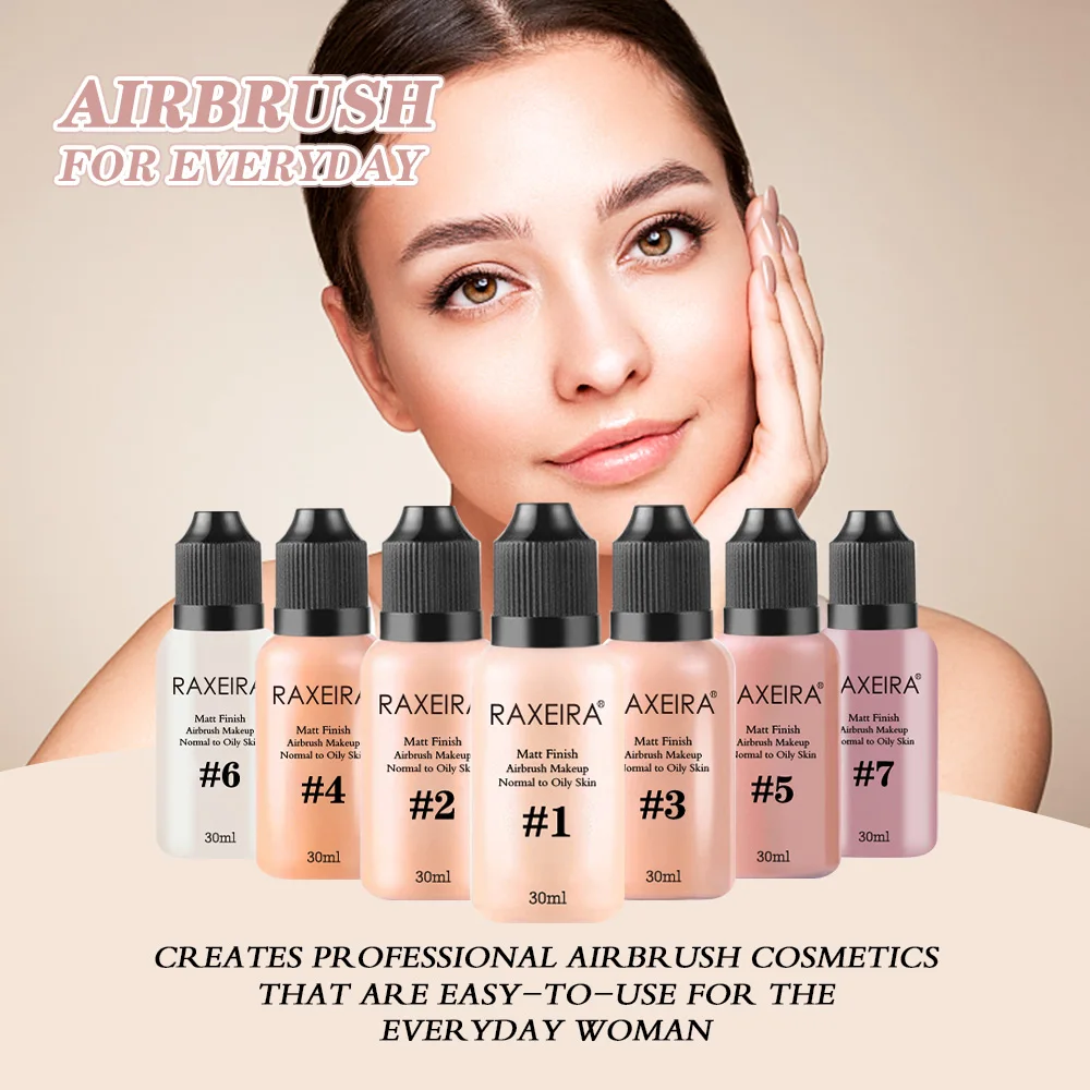 Normal to Oily Tan/dark Olive Skin Water-based Matte Finish Airbrush Makeup Foundation