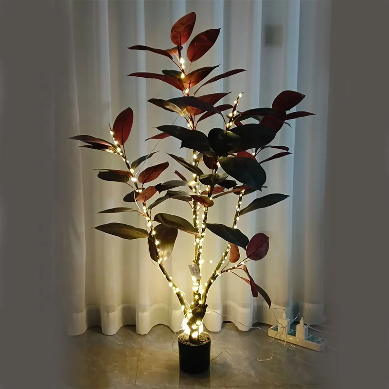 Outdoor Led Oliver Palm Tree  Projection Light   Olive Tree  for Outside Led Artificial Ficus Tree with Lights