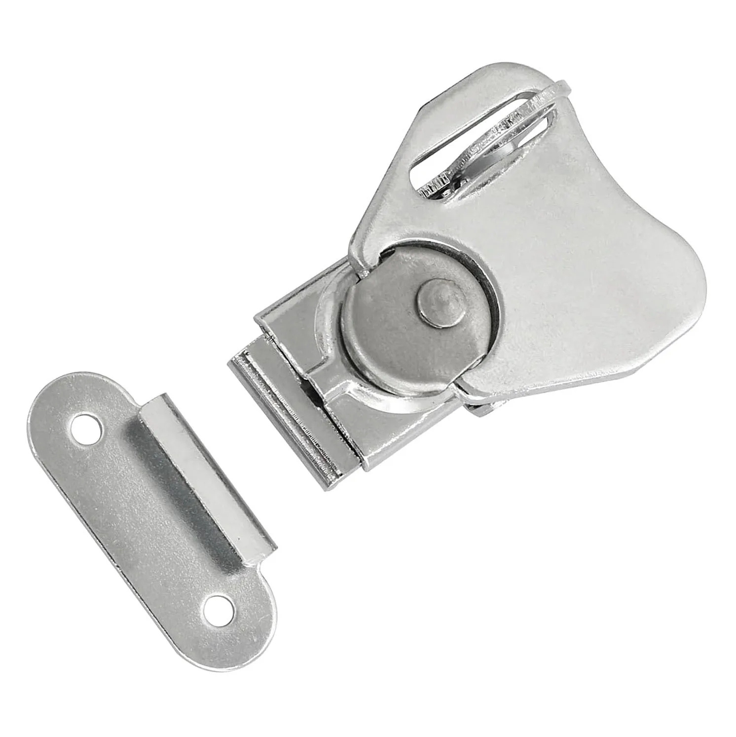 HM3204 Metal Butterfly Twist Latch Keeper Toggle Clamp with Padlock Hole for Case Box 55x73mm