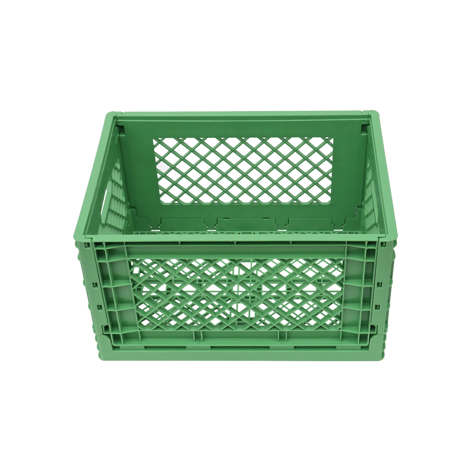 QS Hot Sale Best Price Collapsible Dairy Crate custom high quality plastic milk crate Foldable crates sale
