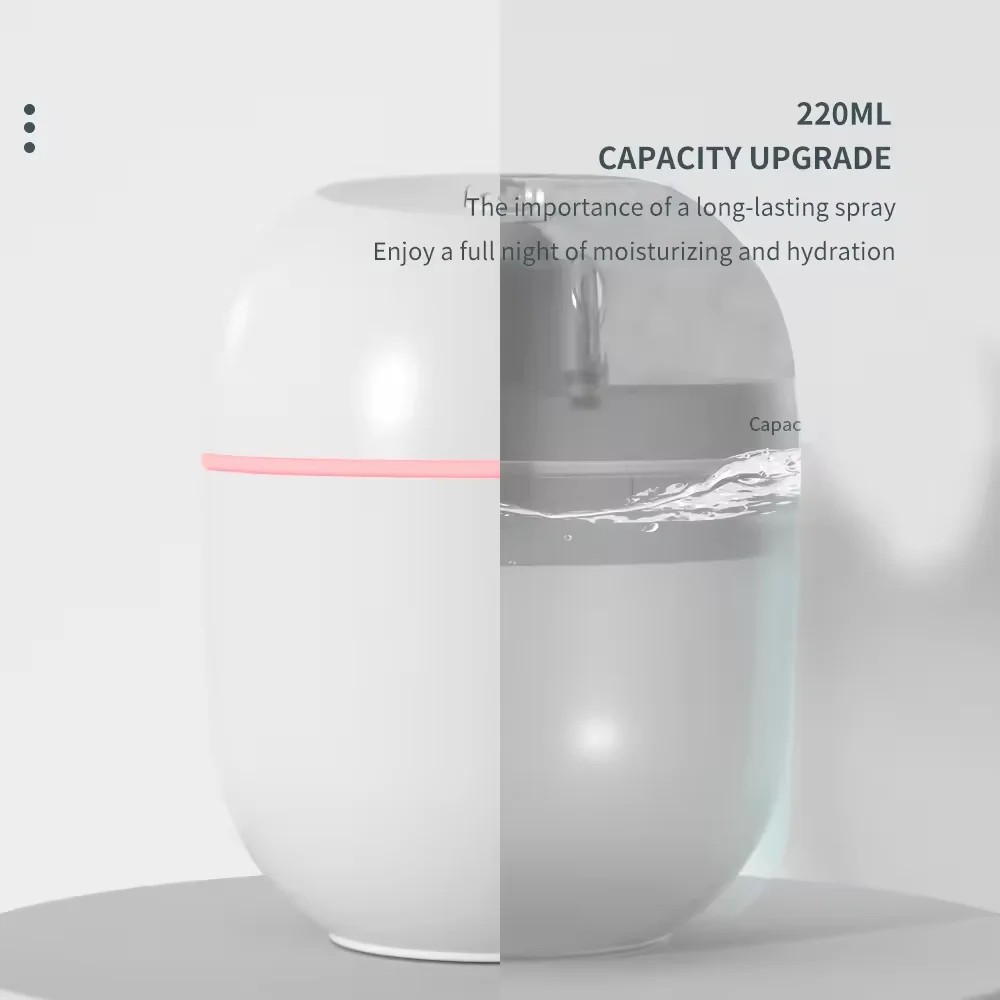 Портативный 220 мл воздушный диффузор супер туман красочный Usb увлажнитель запах аромат со светодиодной изменяющейся подсветкой