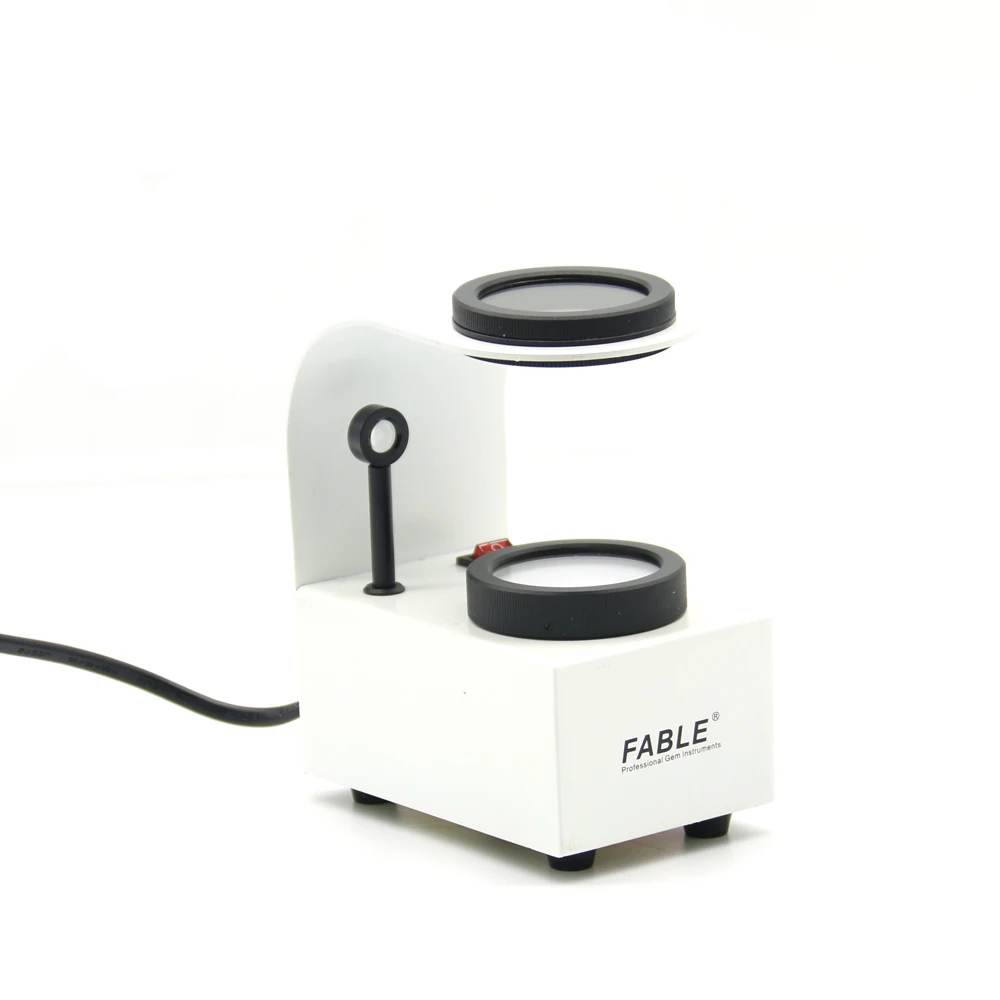 High quality optical lens White Desktop type With Conoscope Interference ball Glass testing instrument Gem Polariscope