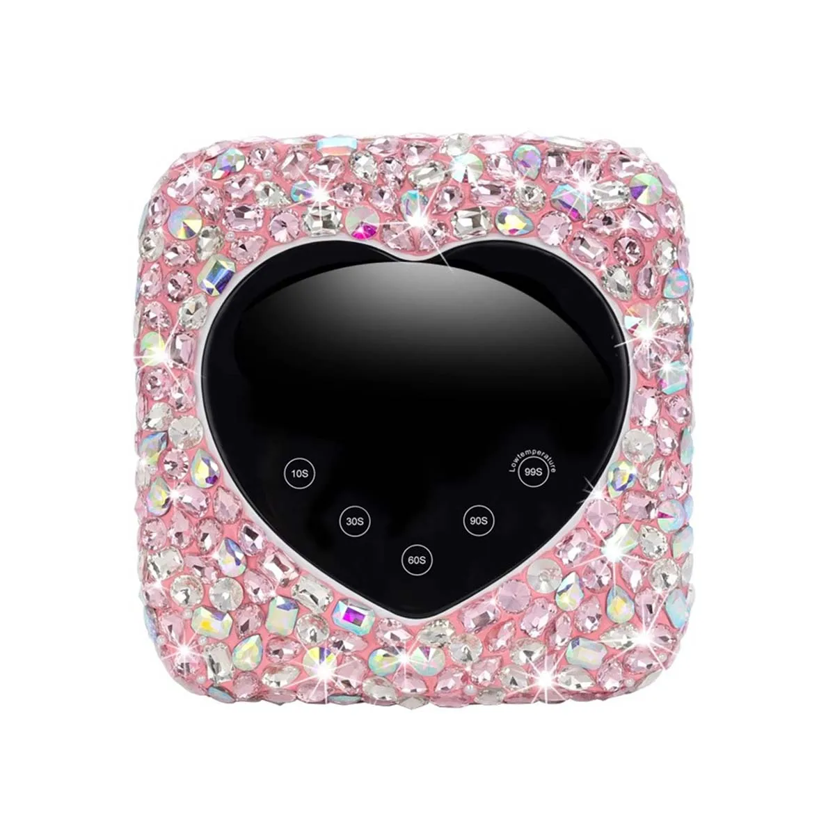 Professional Cordless Led UV Rhinestone Nail Lamps With Bling Shine Large Diamond Luxury Fast 72W Fast Nail Lamp LED Display Gel
