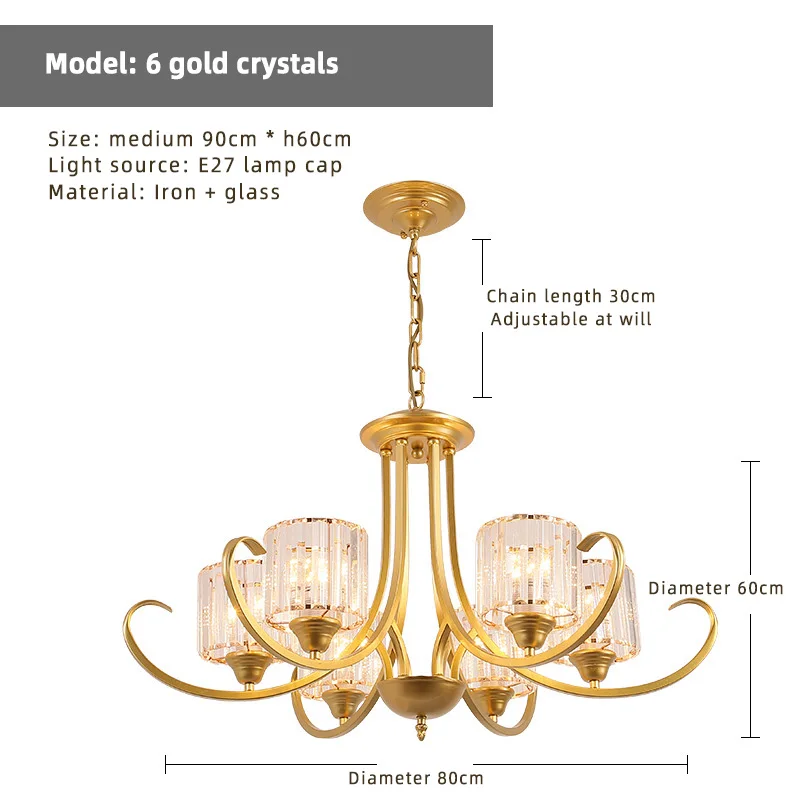 nordic chandelier Crystal chandeliers & pendant lights fixtures vintage lighting designer rustic chandelier
