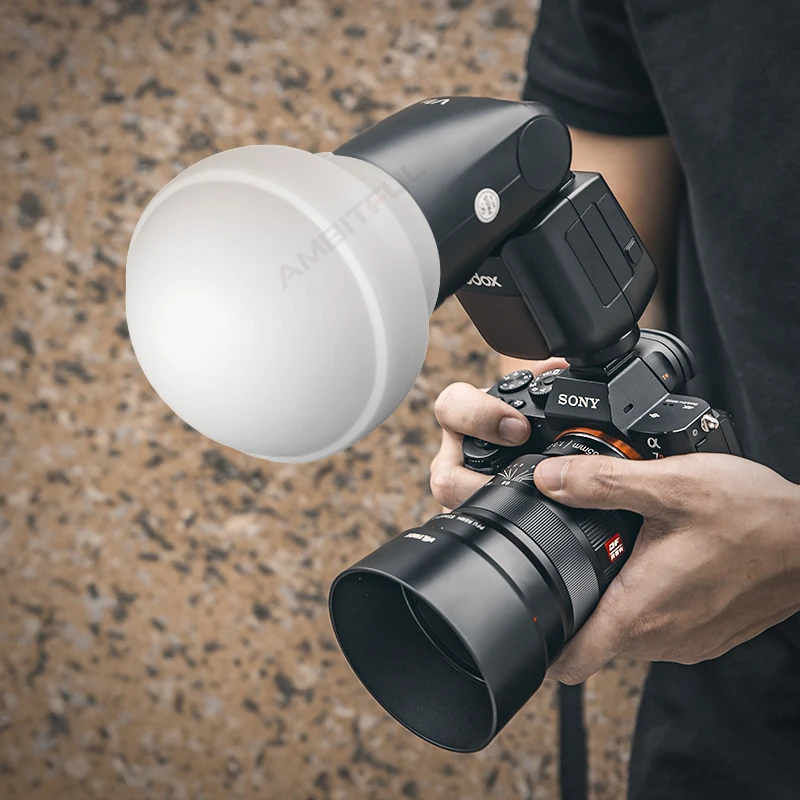 Godox AK-R22 AKR22 Silica Gel Diffusion Dome Kit for Godox V1 AD100Pro,AD200PRO add H200R