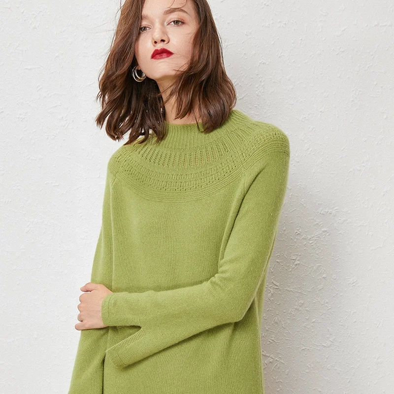 Factory winter cashmere dress cashmere skirt ladies long sweater