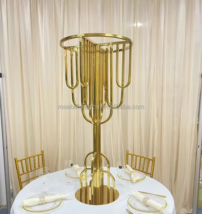 Home decor table decoration centerpieces white flower vase stand table centerpiece for wedding events table