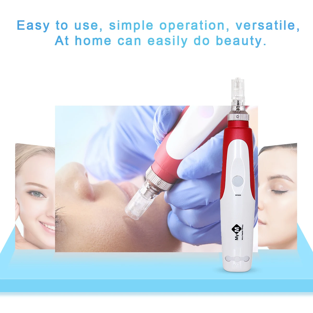 SILIYA Wireless Automatic Microneedle derma stamp Dr dermapen Micro Needles Pen Electric Derma Pen