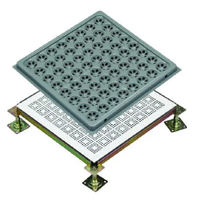 High Quality Antistatic Air-Flow Raised Access Floor in all steel used for computer room,data center