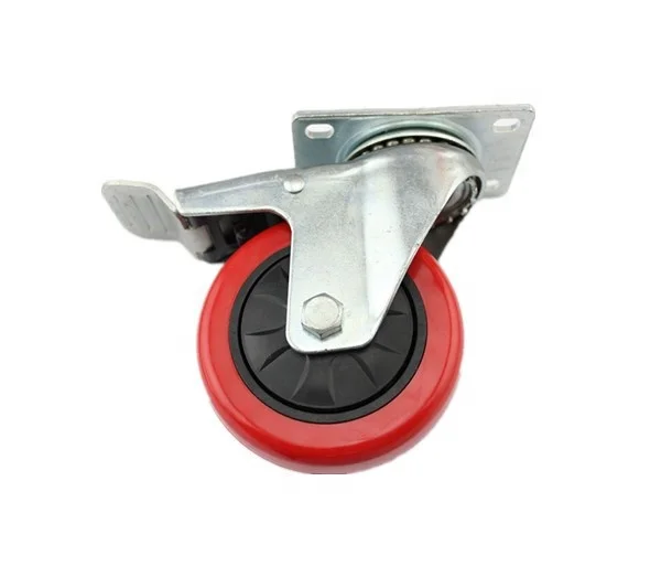 Iron and plastic small furniture casters with good quality