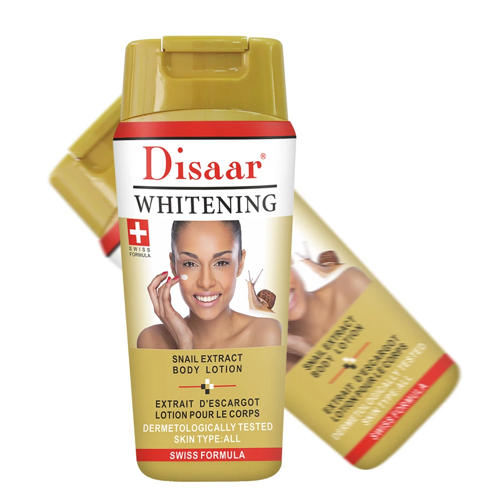 
250ml Natural Skin Care with Carrot Snail Extract Moisturizing Body Cream Skin Whitening Body Lotion 