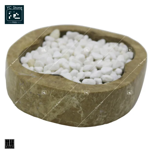 
YC STONE ASIA: Hot Sale Modern Black and White Splicing Ashtray, Natural Marble Decoration Square Shape Ashtray Holder 