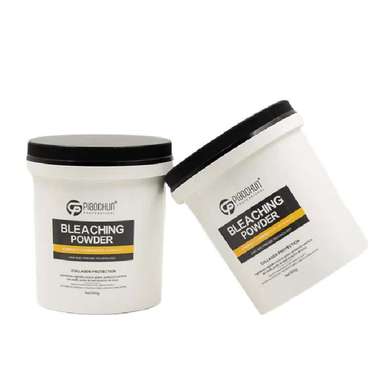Wholesale factory directly Bleach hair plastic container packing   hair bleaching powder hair treatment