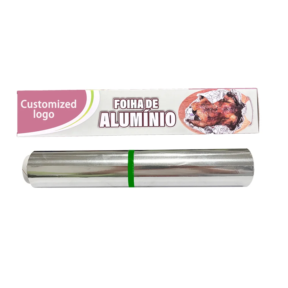 8011 Recyclable Aluminum Foil In Rolls Disposable Food Packaging Aluminium Foil Roll For Baking
