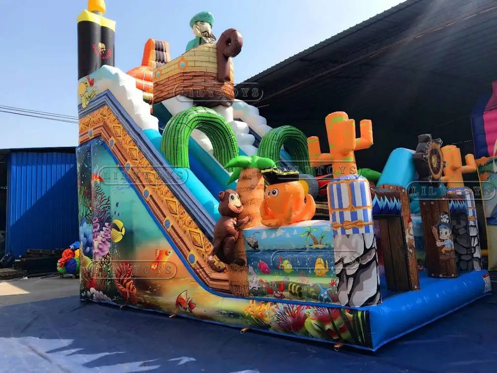 Vente de toboggans gonflables secs pour location et grands evenements