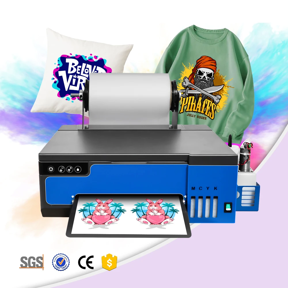High quality L8058 printing printer machine for Epson Xp600 head Impression A4 Film Heat Transfer machine on T-shirt
