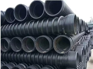 4-Inch B-Type HDPE Tubes Pre-Embedded Pipelines with Carat Winding Structure Flexible Sewer Drain Pipe Drainage Applications