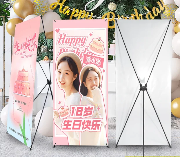 Hot Sale Easy Labao Billboard storefront front advertising poster frame aluminum alloy telescopic door type display