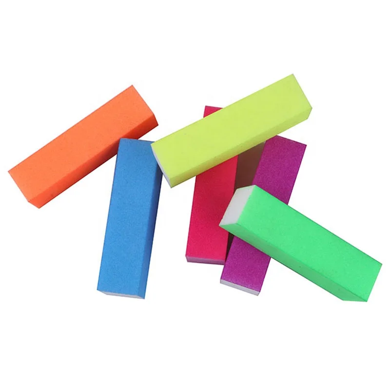 Профессиональный Оптовая Продажа 100 180 фиолетовый пилочка для ногтей буферный блок Полировочная шлифовальная машина для буферный блок изготовленным на заказ логосом