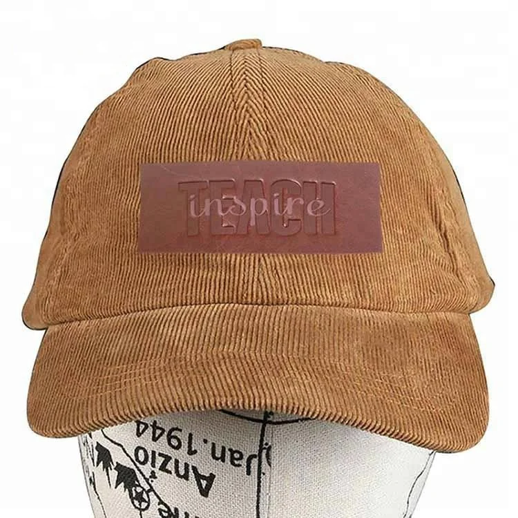 Wholesale High Quality New Design Custom Printed Debossed Name Logo PU Leather Patches for Hats