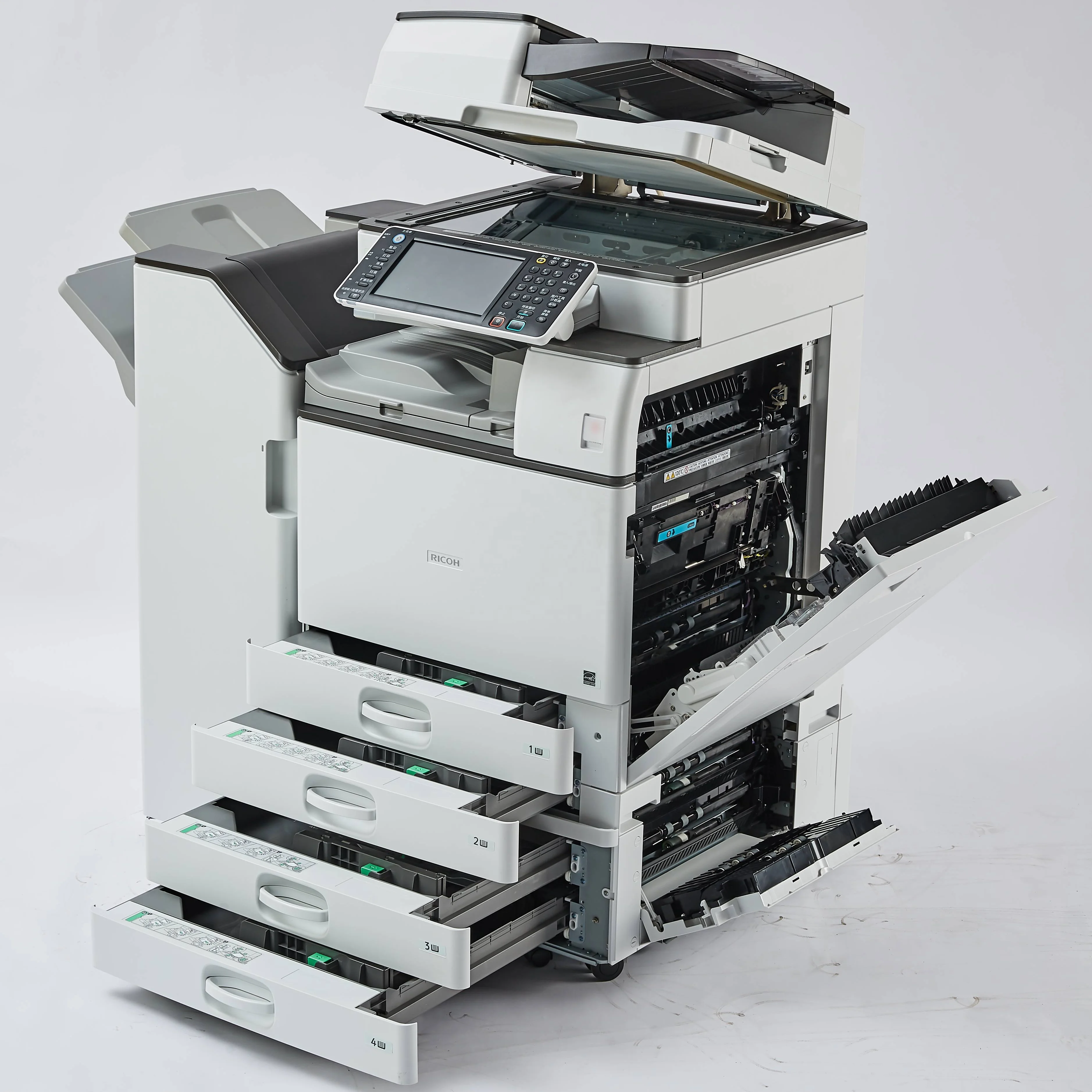 Monochrome A3/A4 refurbished multi-function copier Ricoh MP-3554 printer copier Medium Speed