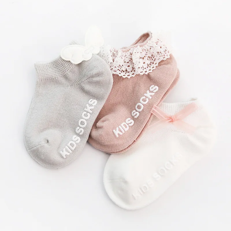 Autumn&Winter new style non silp short cute teen young baby girl lace tube socks