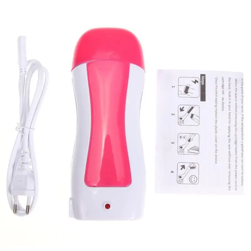 Professional Single Handheld Depilatory Wax Hair Removal Machine EU/US Plug Portable Epilator Roll On Depilatory Wax Heater