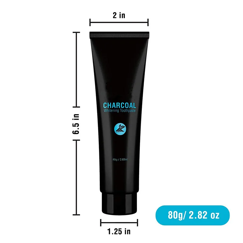 Private Label Whitening Activated Charcoal Teeth Toothpaste