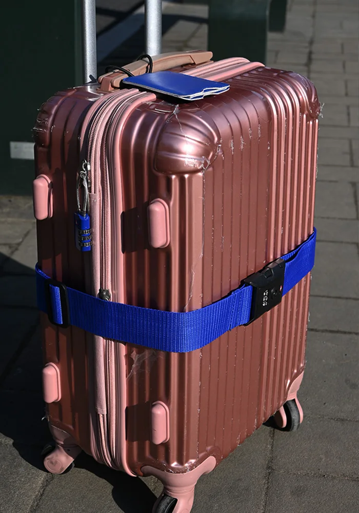 Travel Accessories Kit 4 PCS Passport TSA Lock Luggage Straps Suitcase Tags Travel All In One Convenient Set