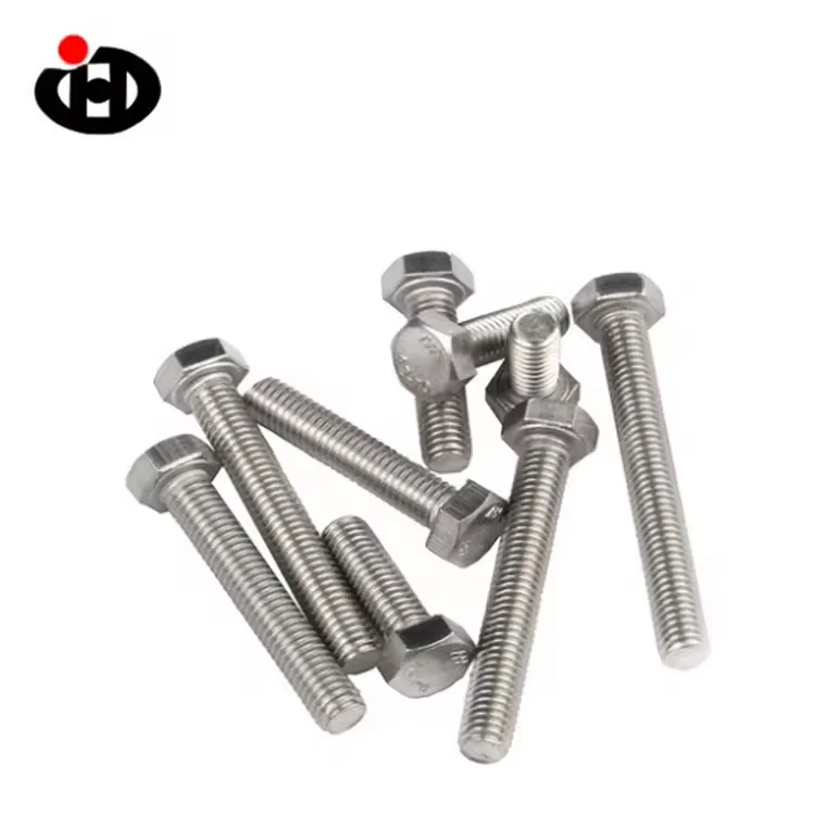 JINGHONG 304 Stainless Steel Hexagon Bolt DIN933 Hexagon Single Screw Lengthened Screw M5 M6 M8 M12 M16 M20