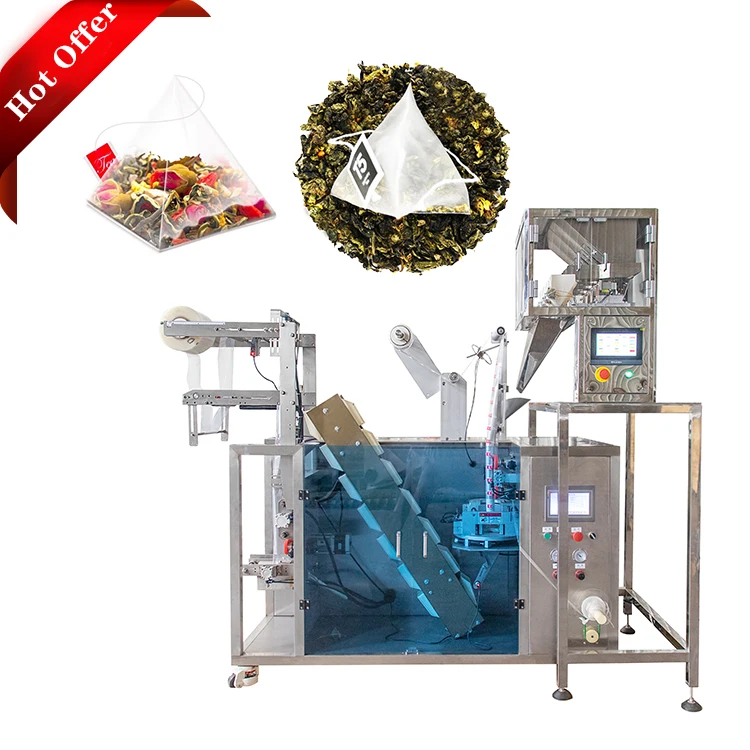 factory hot sale triangle small pyramidal bag  packing  filling machine for herbal rose tea sachet bag