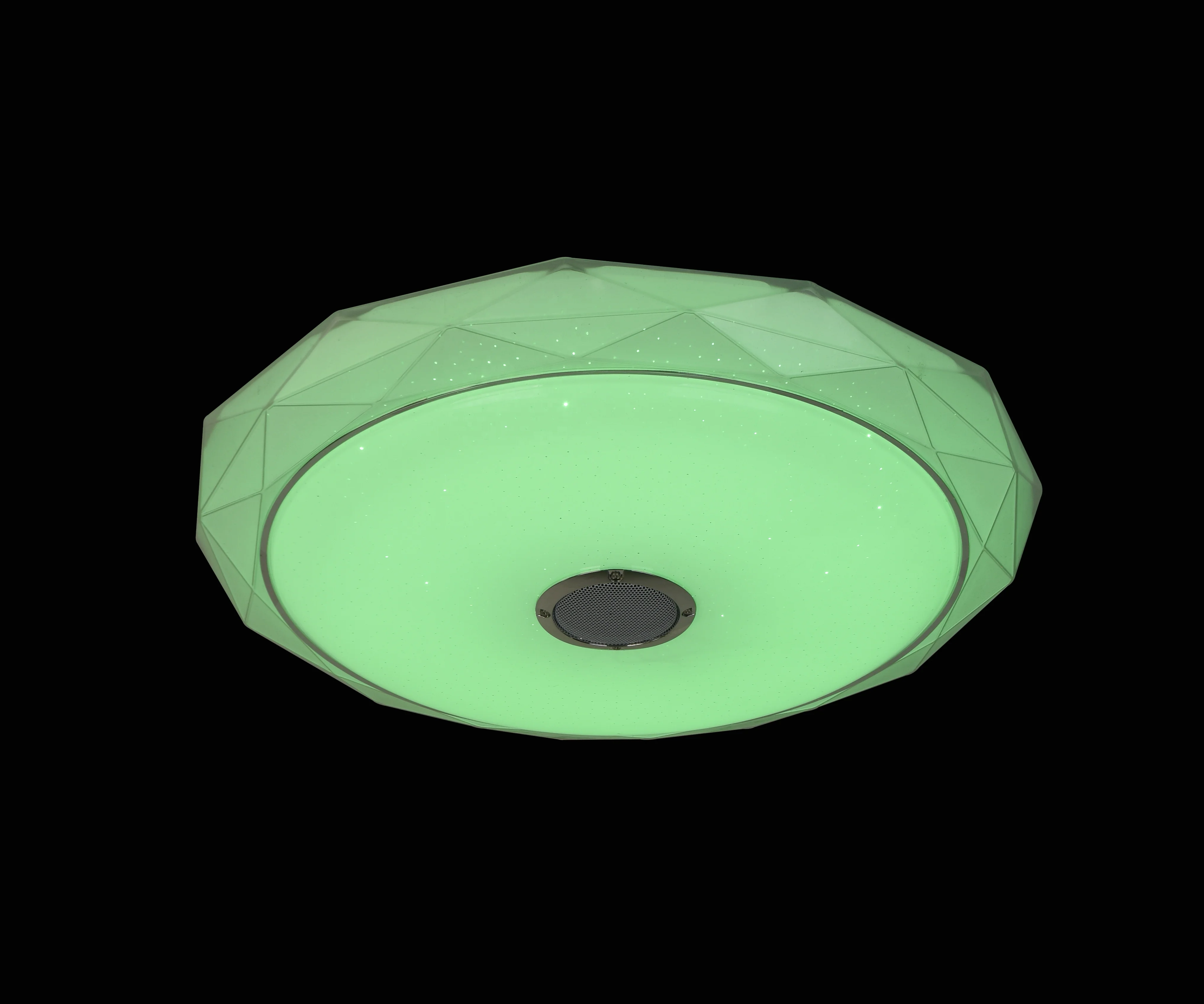 Fancy Ceiling Lights with Blueteeth Speaker Dimmable Home Lamps Crystal with Stars Bright Smart Music Lighting Remote Control