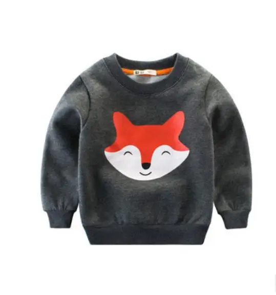 Осень 2019, детская одежда, детский флисовый свитер с мультяшным принтом, блузка с длинными рукавами для маленьких девочек