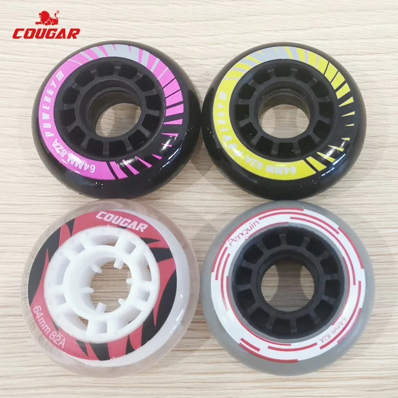 Custom Inline Skates Wheels 82A 85A 64mm 74mm 76mm78mm 80mm Fitness Slalom Skating Wheels