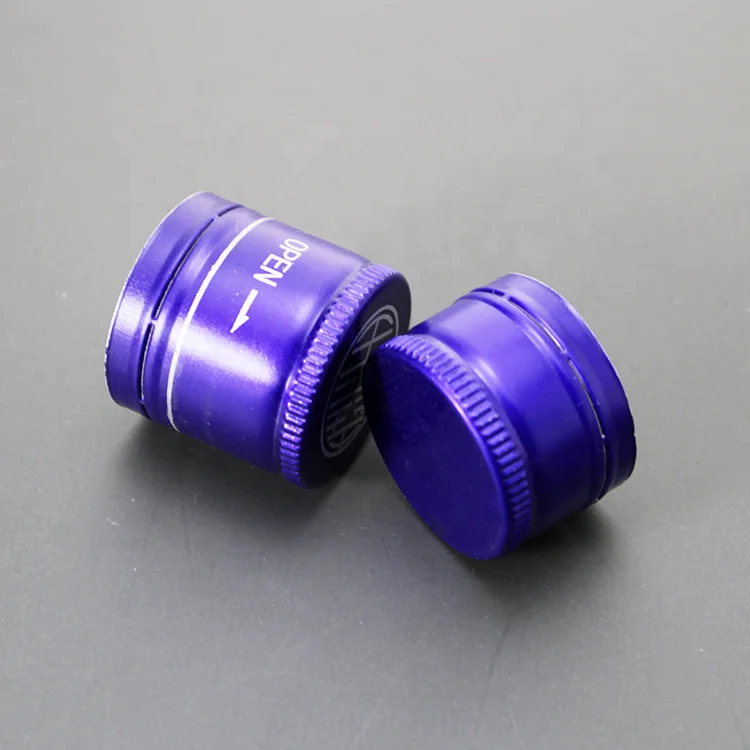 Hot Sale Custom Colour Closures Spirits Bottle Cap Vodka Bottle Lid Aluminum Ropp Screw Cap