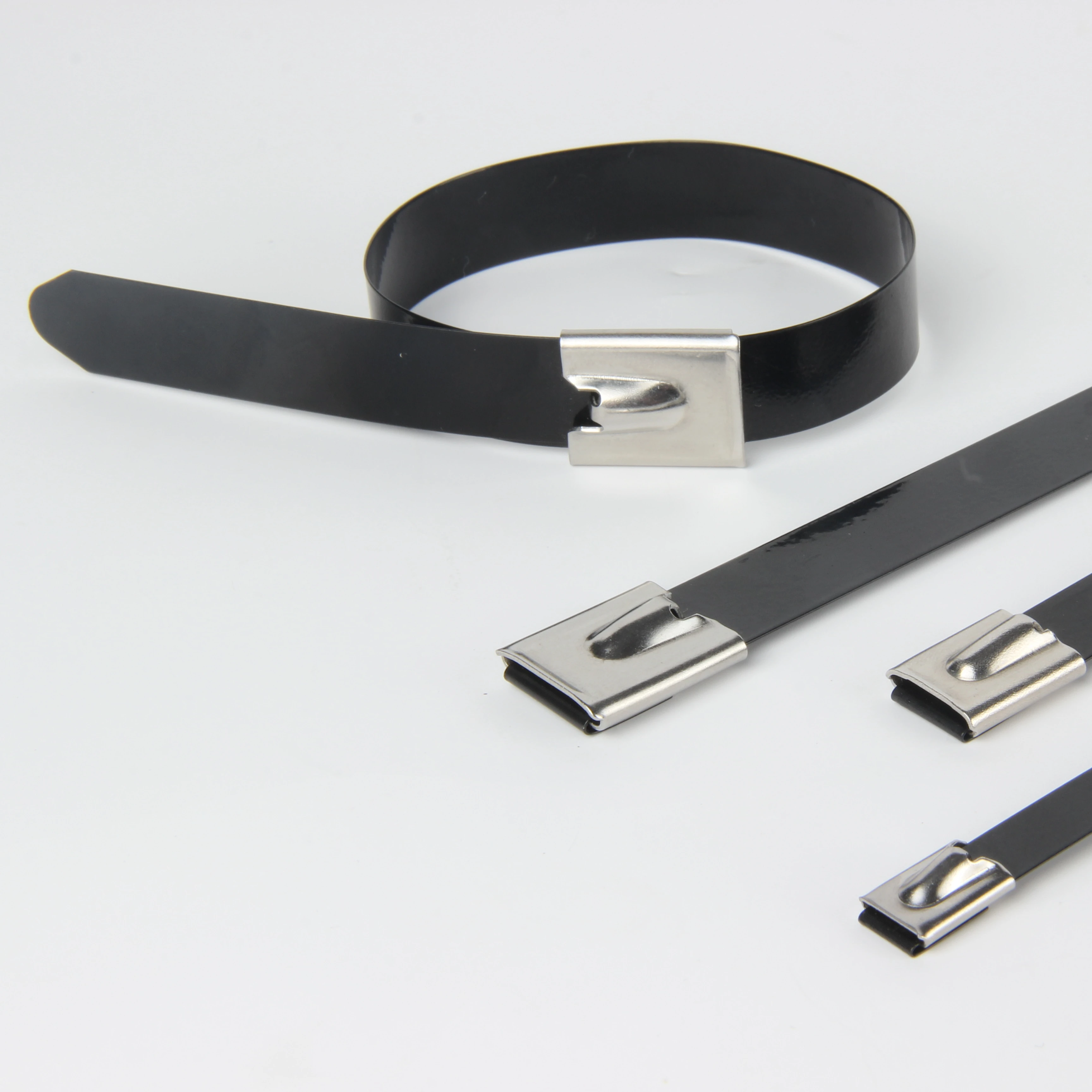 self locking pvc coated stainless steel cable ties