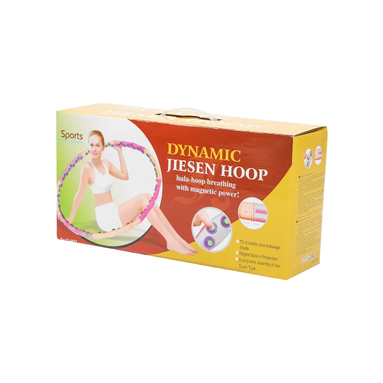 Fat burning Slim Hoop with PE pipes magnetic massage balls inside  detachable waist muscle massage for adult