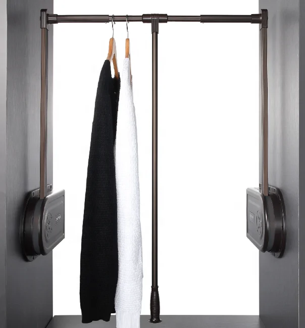 Jayna innovate high quality adjustable wardrobe accessories pull down wardrobe lift clothes lifter with soft closing