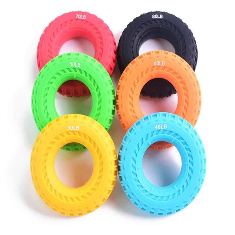 
Silicone Rubber Portable Hand Grip Gripping Ring Carpal Expander Finger Trainer Gripper Strength Rehabilitation Pow Stress Ball 