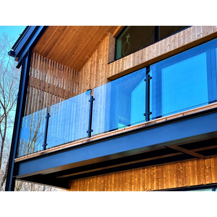 glass guardrail High Quality Outdoor Aluminium Glass Screen Handrail Cheaper Price Balustrade Aluminum Glass Railing Balcony