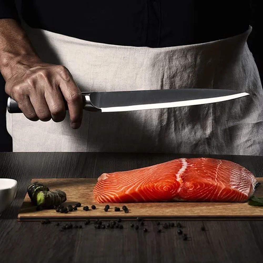 lo mas vendido Stainless steel Japanese Chef Knives Kitchen Knife Set With Wooden Gift box 2024 set de cuchillos para cocina