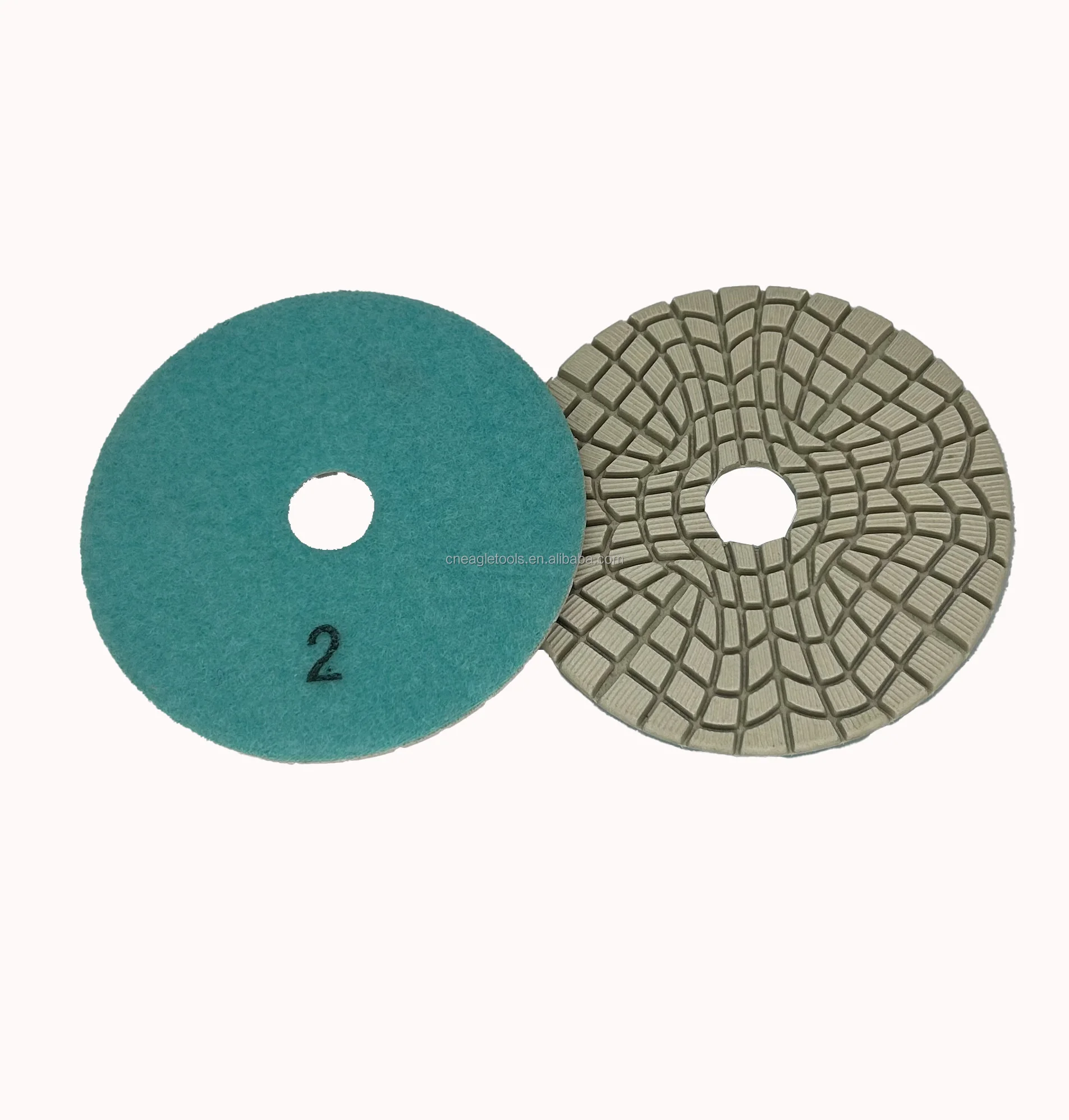Marble granite quartz Stone tools wet 100mm 3 step Polishing pads 4 Inch  three Steps Diamond water Polishing Pads