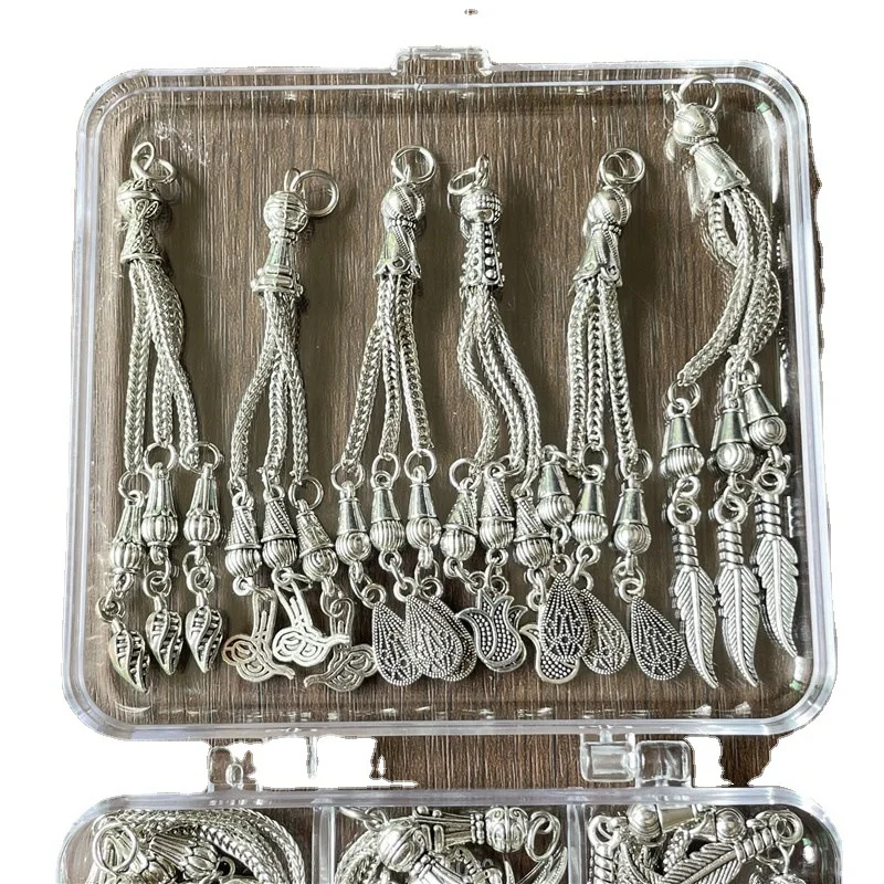 Brave Light Suxuan Jewelry Factory Price 18pcs 6 Different Styles Muslim Islam 33 Tassel Pendants Diy With Rosary Jewelry Access