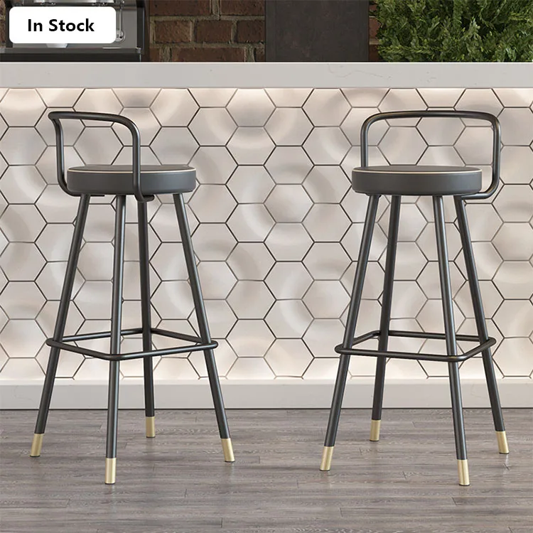 Nordic bar chair modern minimalist home backrest swivel bar chair light luxury high stool high chair