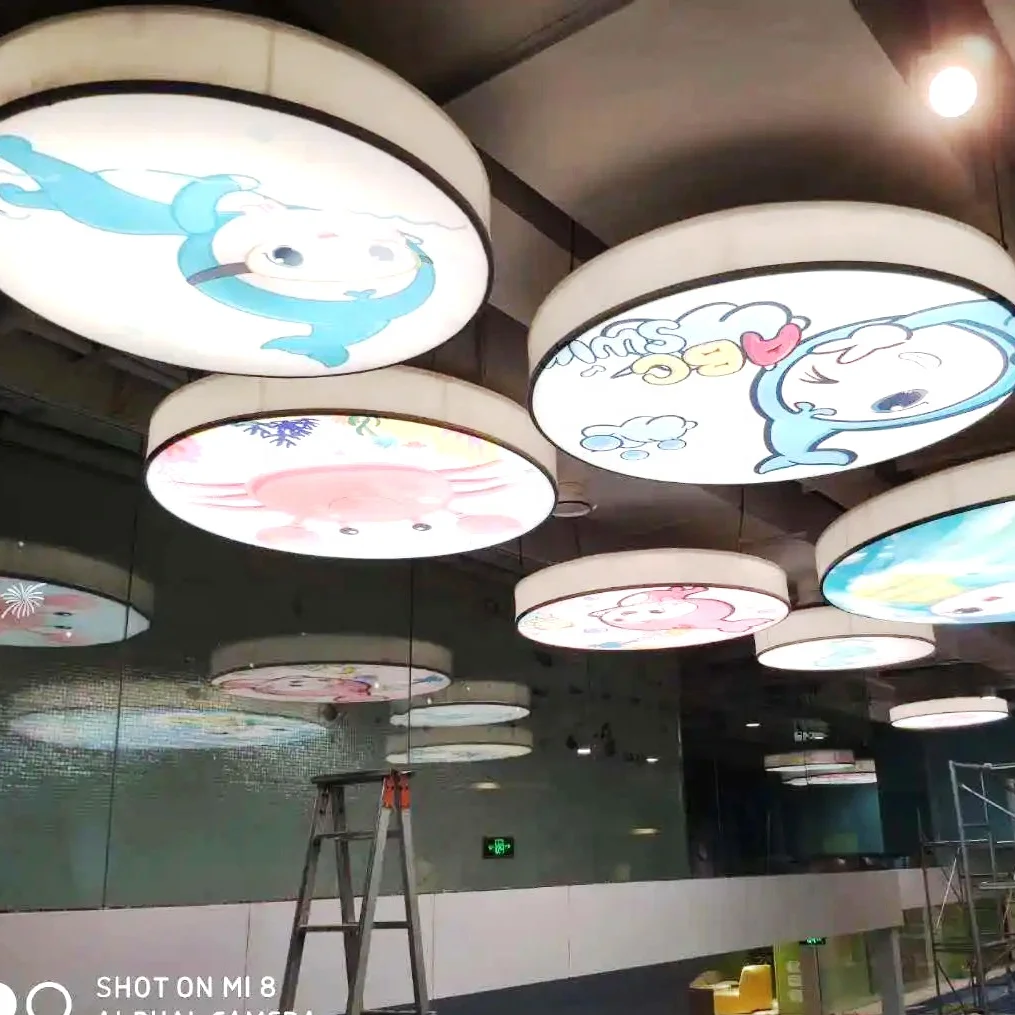 ZHIHAI trees and flowers artificial translucent pvc stretch film p.o.p design false ceiling