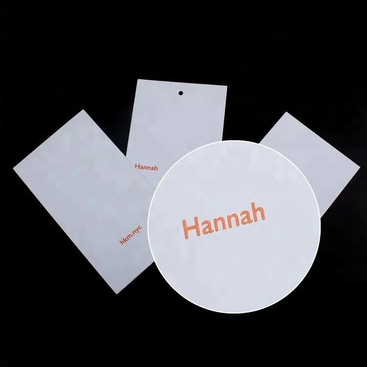 High Quality Hangtag Supplier Custom Printing Brand Name Logo Recycled Paper Swing Tags for Handbags
