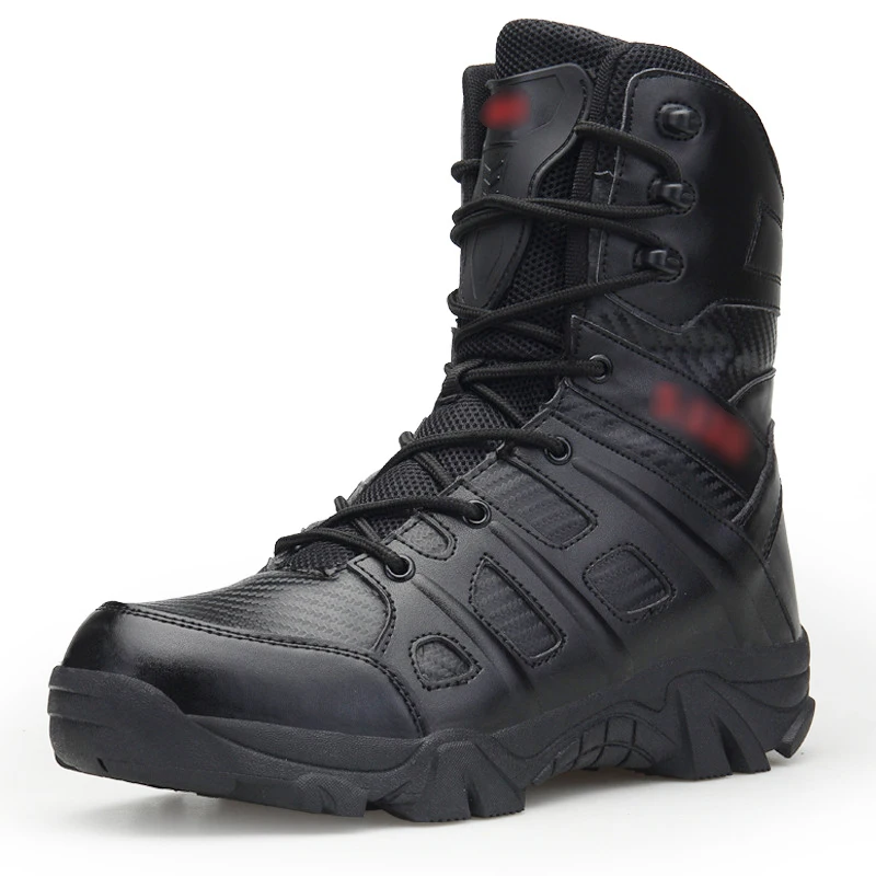 MenTactical Boots 8 Inches Lightweight Combat Boots Durable Suede Leather Work Desert Boots