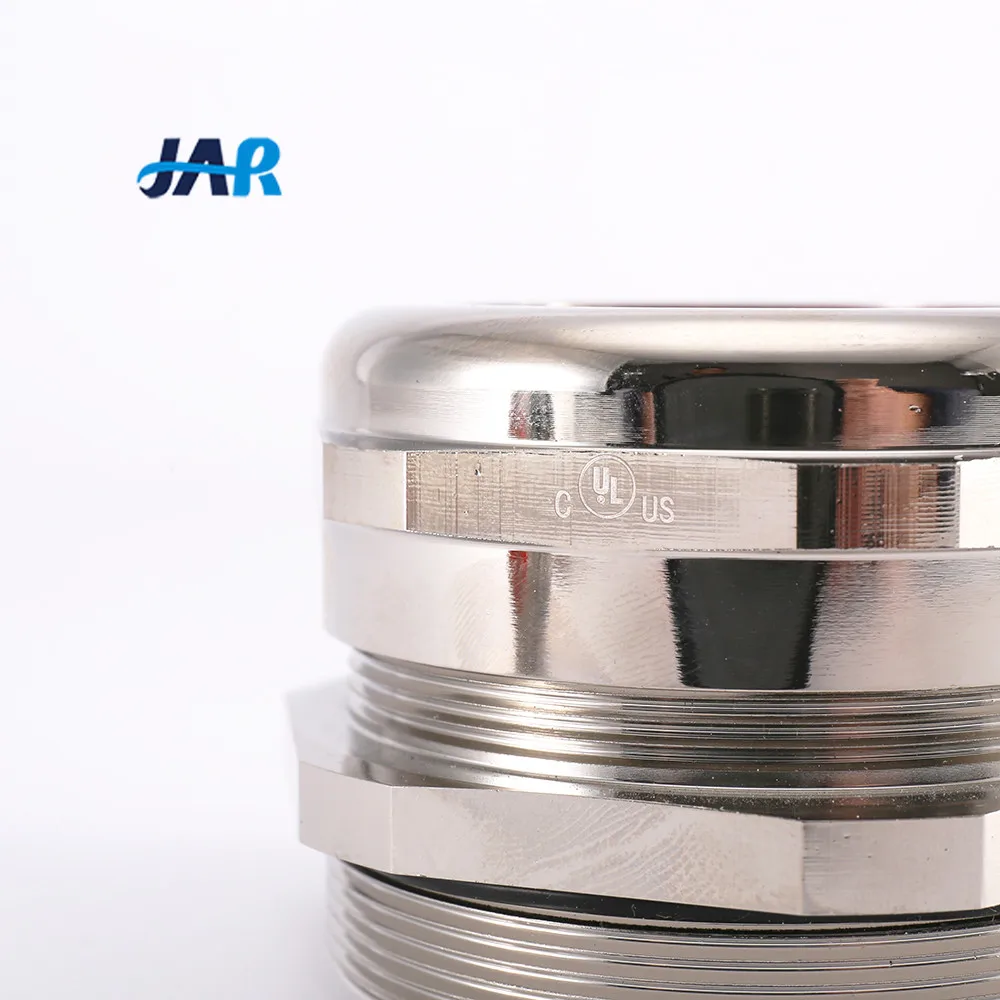 Водонепроницаемый резиновый уплотнитель IP68, зажим для шнура, латунный кабельный сальник, сертификат UL